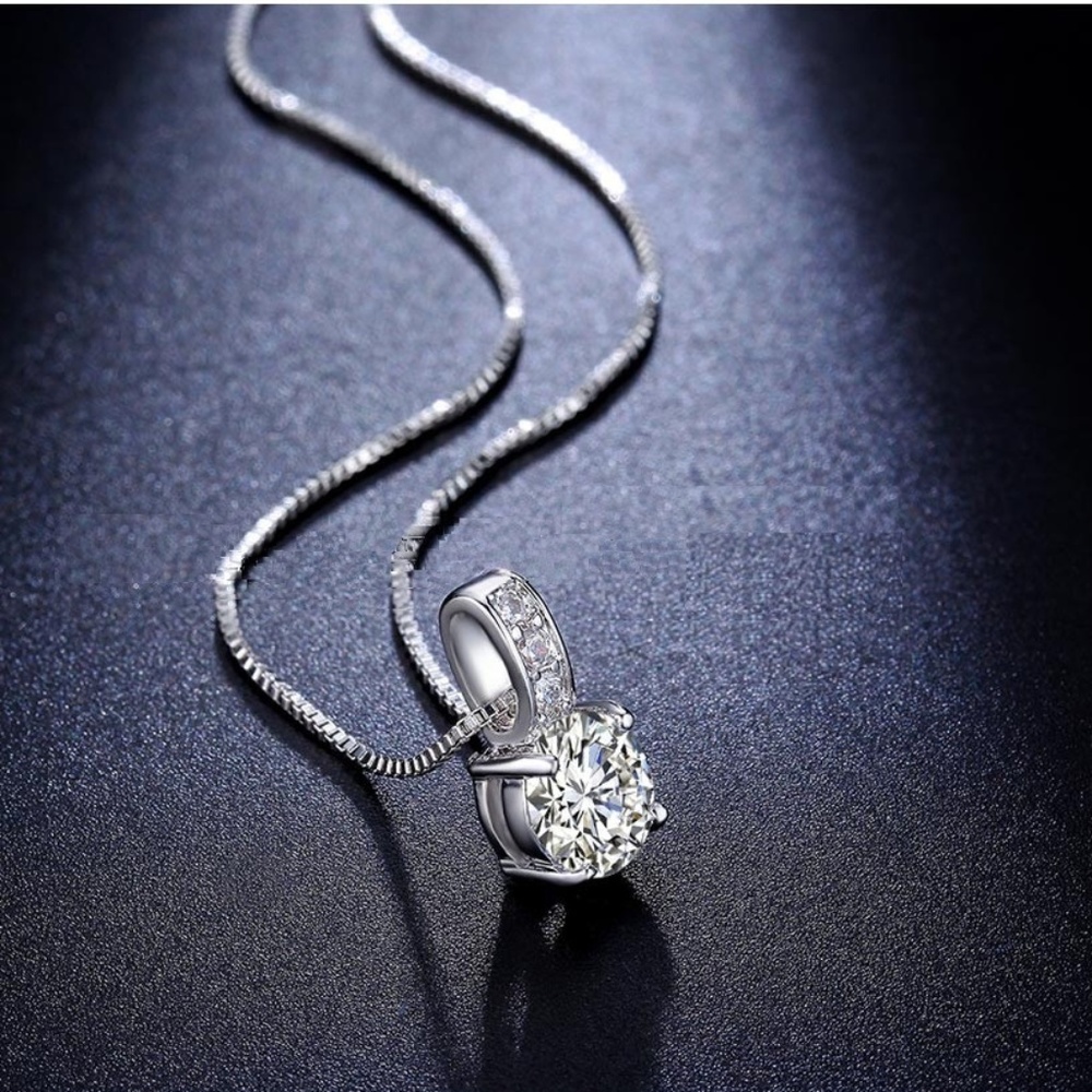 Silver Plated AAA CZ (diamond) Necklace